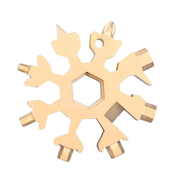 18-i-1 Snowflake Multi-verktøy, Rustfritt Kompakt Bærbar