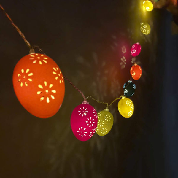 10ft 20 LED Ägg ljusslinga Dekorationer Batteridriven Deko