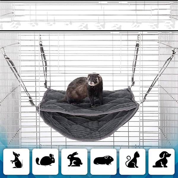 Pieni eläinriippumatto Frettiriippumatto Riippumatto ja tunneli Hamsteri Orava Sokerikehrääjä Marsu Fretti Tarvikkeet Ripustettava piilopaikka Tunneliputki Lelut
