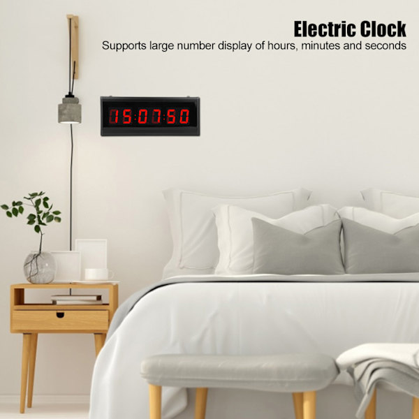 Tyylikäs digitaalinen LED-sähkökello ikuisuuskalenterikoristeella 110-240V