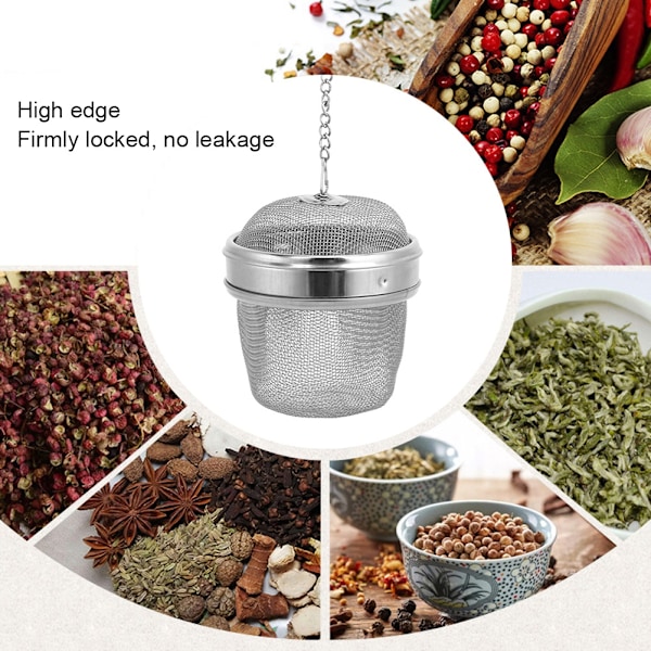 Elegant teinfuser i rostfritt stål, multifunktionell smyckesrengörare som garanterar inget läckage för bärbara tillbehör, idealisk för hem- eller restauranganvändning
