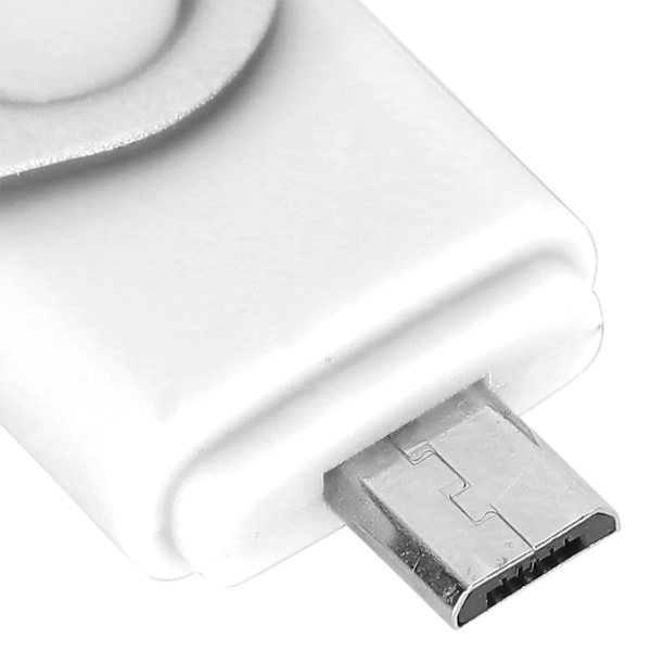 2 i 1 USB-minne OTG U Disk Minnessticka Micro USB Datalagring Vit CW1004032GB