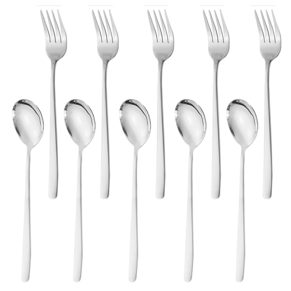 Stainless Steel Teaspoons Espresso Spoons and Dessert Forks