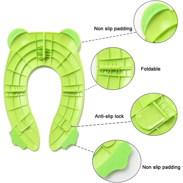 Toiletsæde til pottetræning, rejsetoiletsæde, sammenklappeligt