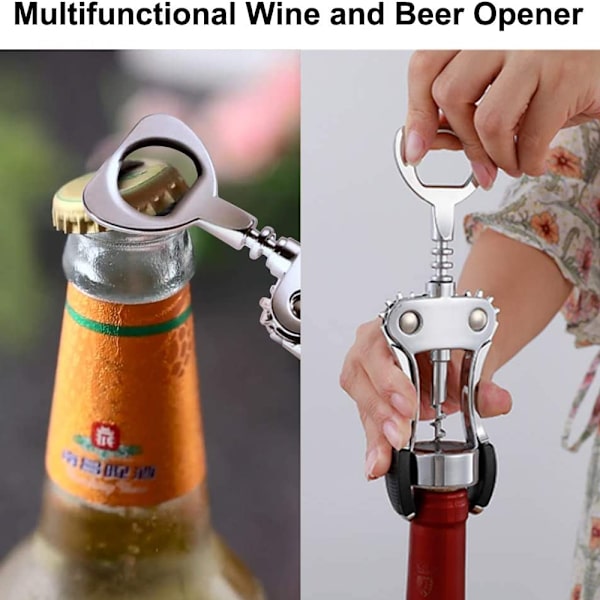 Vinkorköppnare med flaskhållare, multifunktionell, för hemmet,