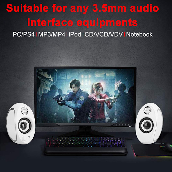 Bærbar computer overvægt subwoofer lille højttaler