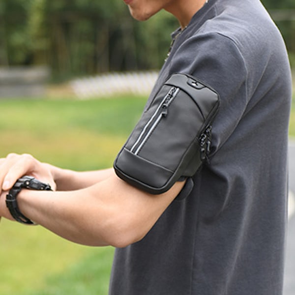PU universell mobiltelefon armrem sport mobiltelefon handledsväska löpning mobiltelefon armväska