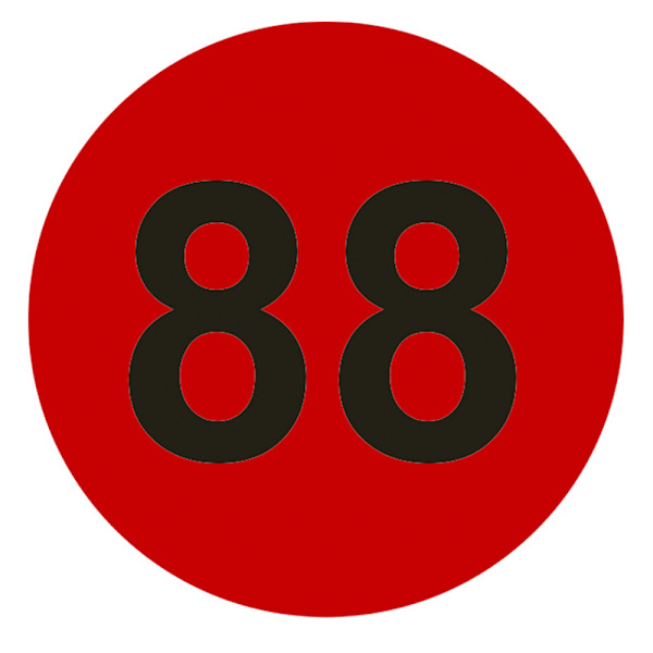 Numerotarrat, 2 pussia numeroitu 1-50 ja 51-100 vedenpitävä