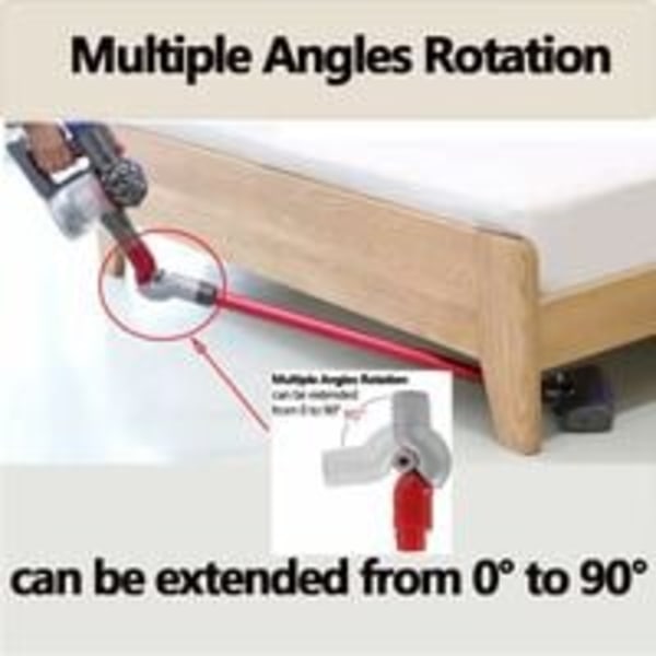 Adapter til Dyson V12 letvægtsstøvsuger, foldeadapter til Dyson V10 Slim letvægtsstøvsuger, hurtigudløserbundadapter til