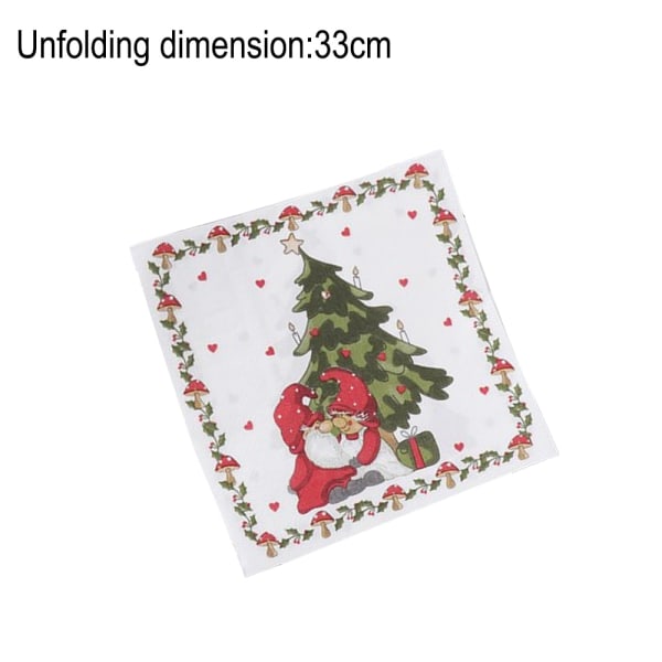 Julklappsnäsdukar, juldekorationer