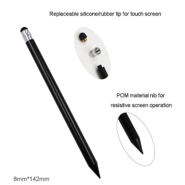 Stylus Touch Pen Touch Pen for iPhone iPad Tablet Phone PC - Svart