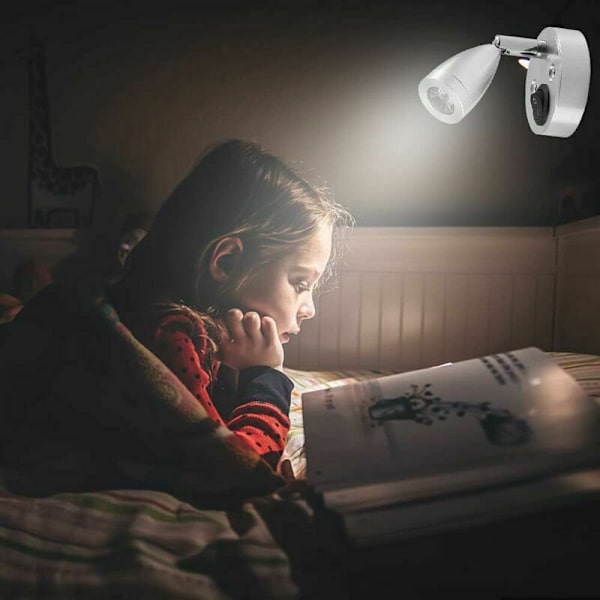 C-12V LED-lukuvalaisin, 2 kpl asuntovaunun sisävalaisinta, 3W LED-matkailuauton lukuvalaisimet kytkimellä, automaattinen LED-sisävalaisin matkailuautoon,
