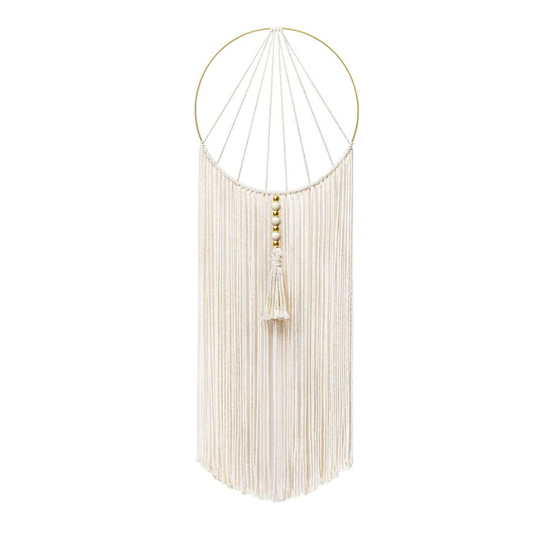 Makramee seinätekstiili boho seinäkoriste seinävaate olohuoneeseen makuuhuoneeseen parvekkeelle 30,5 cm (L) x 91,4 cm (K)