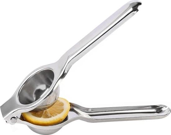 Limepresser - Håndholdt citruspresser - 304 rustfrit stål - Sølv