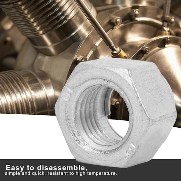20 stk Metall Fine Thread Locknut Lock Nuts Assortert Kjøretøy Møbler Festesett (M24)