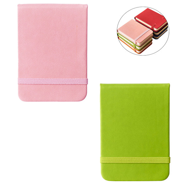 Mjuk pärm Mini Journal Notepad Elastisk stängning Anteckningsbok för