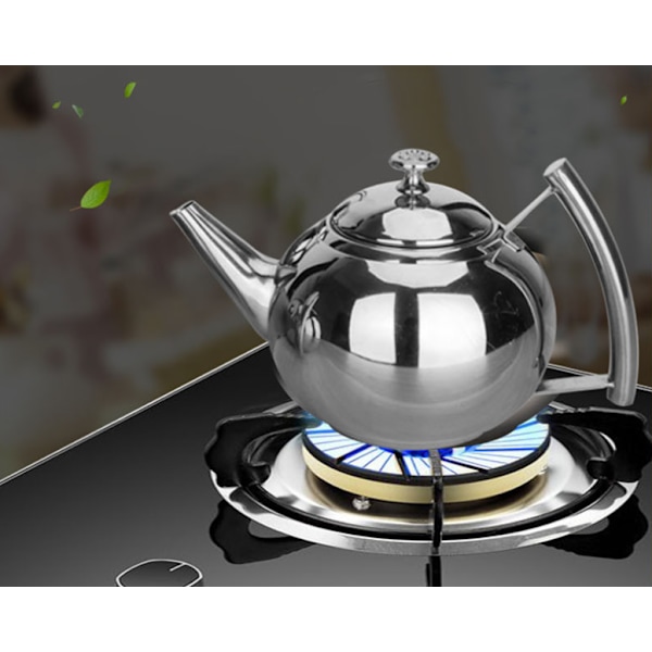 OMGard Tekande med Infuser Løs Te Blad 2 Liter Rustfrit Stål