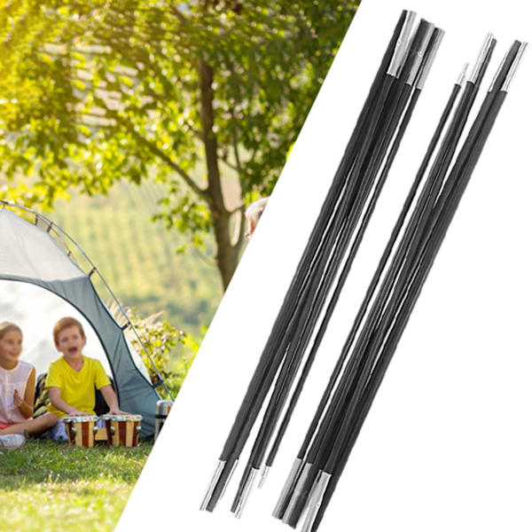 4,9M Fiberglas Camping Tältstång Stänger Utomhus Stödstänger Markisramar Kit
