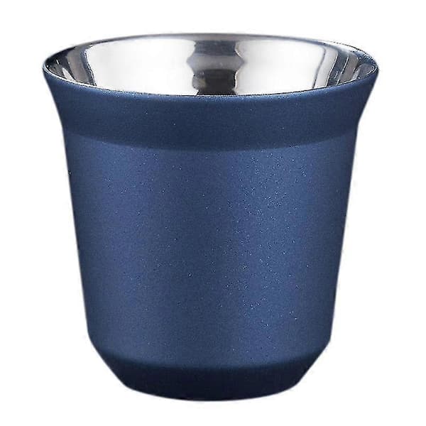 80 ml dobbeltvegget espressokopp i rustfritt stål isolasjon for Pixie kaffekopp kapselform kaffe[TT]