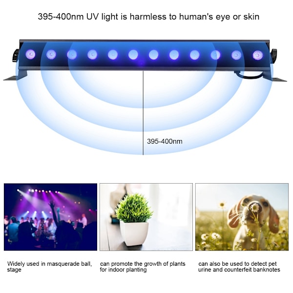 Dmx512-styrda LED-ljusramper, vattentät scenbelysning för oavbruten prestanda, aluminiumlegering säkerställer hållbarhet & värmeavledning,