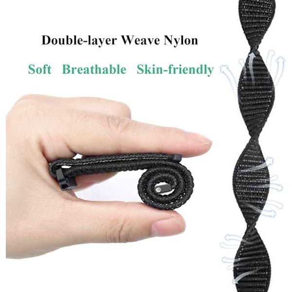 Sport Nylon Loop Bands Kompatibel med Smart Watch och ID205