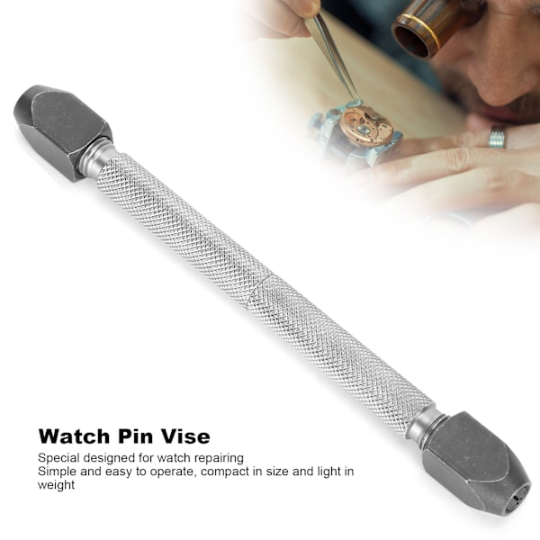 Hög precision stål stift skruvstäd vrid borr handborr klocka reparation verktyg tillbehör