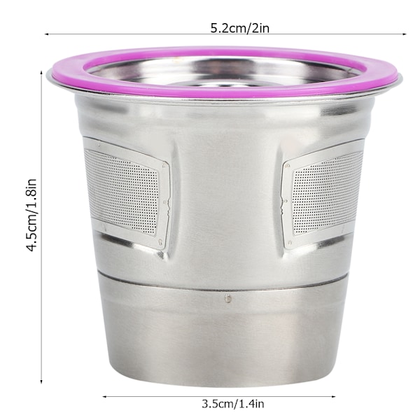 Högkvalitativa Kaffekapslar i Rostfritt Stål, Återanvändbara K-Cups för Keurig, Designade för Att Passa Keurig, Miljövänliga Återanvändbara K-Cups för Kaffeälskare, 1