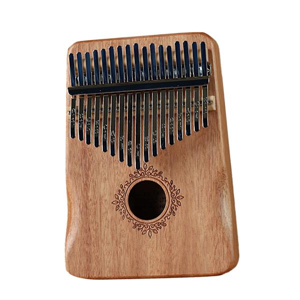 17-tangenters kalimba tummepiano; stämningshammare, fingeröverdrag, tangent