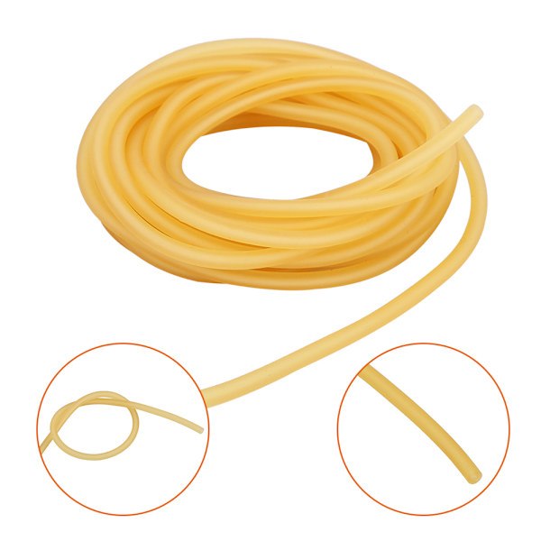 1 / 3 / 5M Natur Latex Slungor Rör Elastiskt Mjukt Rörband för Jakt Skytte (3m)