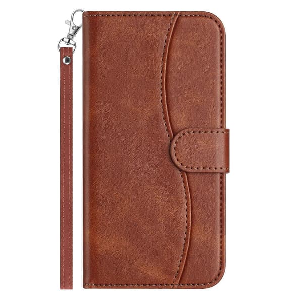 Foldable S-shaped Leather Phone Case Coffee[TT] Coffee For Honor Magic7