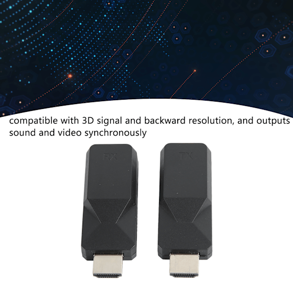 HD Multimedia Interface Extender Sender og Mottaker 165ft Cat5 Cat6 Ethernet RJ45 til HD Multimedia Interface Extender