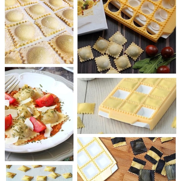 Ravioli Maker Form - Plast Ravioli Bricka - Form för 10 Kvadrat