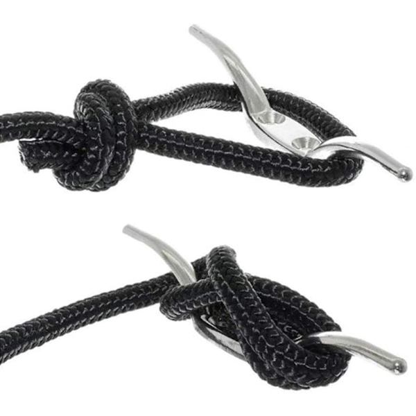 2 st Flagpole Cleat Hook Flagpole Replina Cleat Hook Multifunktionell Hållbar Rostfritt Stål Flagpole Tillbehör