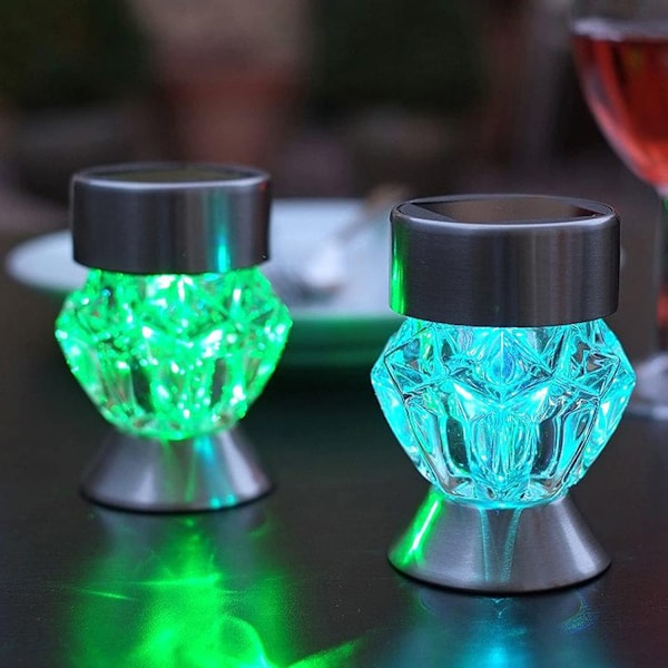 Solcelle stibelysning Udendørs dekoration, 2PacK Have Dekorative