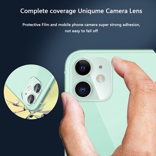 [2-Pack] iPhone 11/12 Linsskydd I Härdat Glas