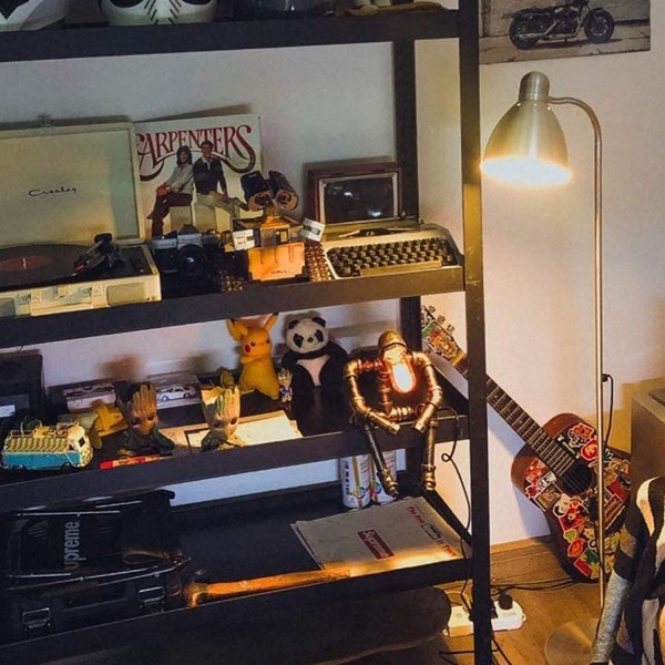 Industriella robotlampor för pojkar Retro Style Steampunk Lampa Cool A
