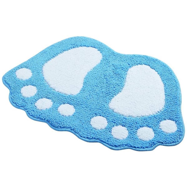 Cute Foot Pads Soft Microfiber Bathroom Rug Non Slip Doormat Cut