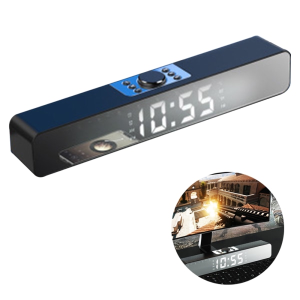 USB-langaton Bluetooth-minikaiutin kellolla