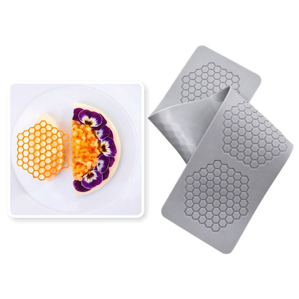 Gummiform, silikoneform 3D koralgren bladmåtte kageform, chokoladeform, non-stick polymer lerform