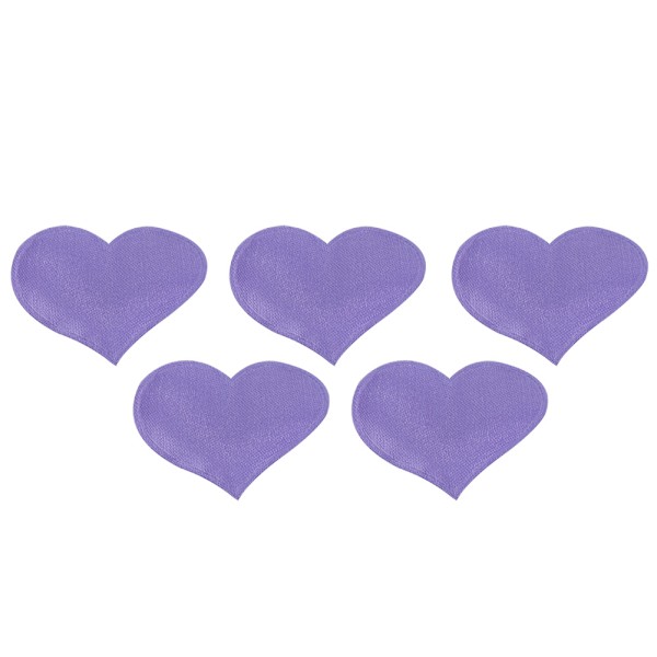 DIY Håndlavet Hjerteformet Bryllup Valentinsdag Dekoration Jubilæumsfest Tilbehør (3,2 cm Lilla 500 stk Pose)