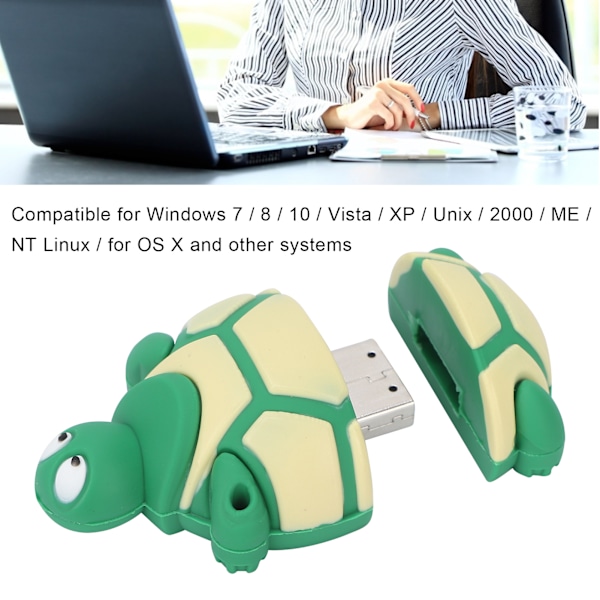 Tecknad Djurformad USB-minne Portabel Datalagring USB-sticka Presenttillbehör 16GB