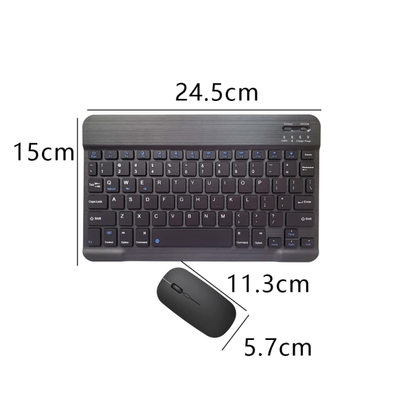 Kombinerat Bluetooth-tangentbord och mus - Android Windows /iPad iOS
