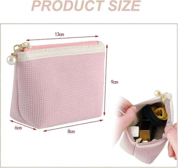 Small Makeup Bag, Small Cosmetic Bag Mini Cosmetic Bag Small Makeup Bag Coin Purse