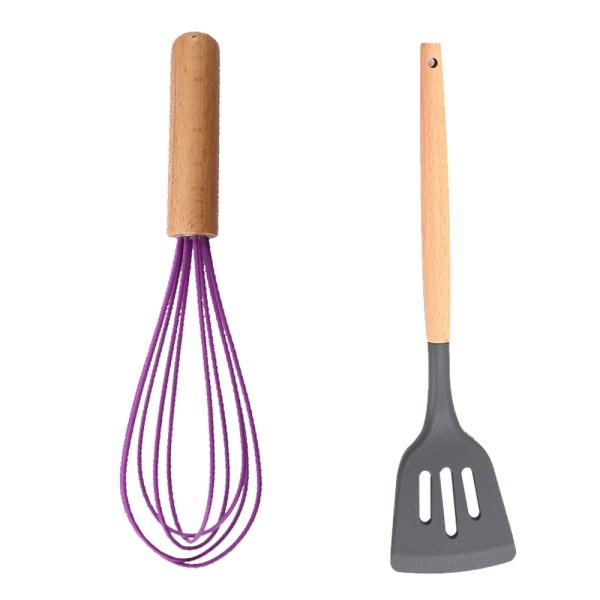 2 Piece Kitchen Cooking Utensils, Heat resistant Silicone