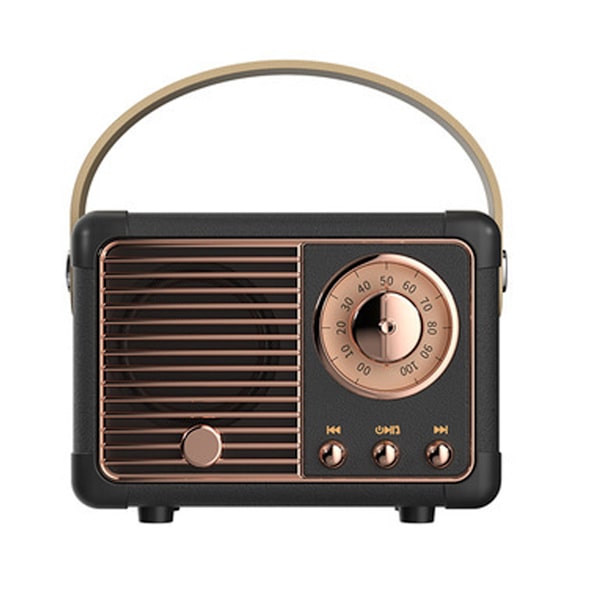 Svart Hm11 Bärbar Musikspelare Mini Retro Uppladdningsbar Högtalare Radio Utomhus Resor