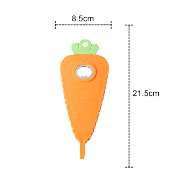 CAN Monitoiminen pullonavaaja Porkkanan muotoinen