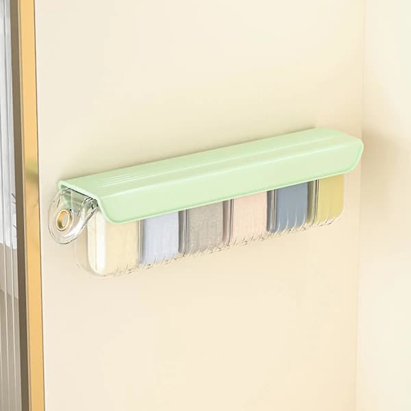 Wall-Mounted Underwear Storage Box, Scratch-Resistant, Large Capacity, Storage Box for Bedroom Shelf Wardrobe