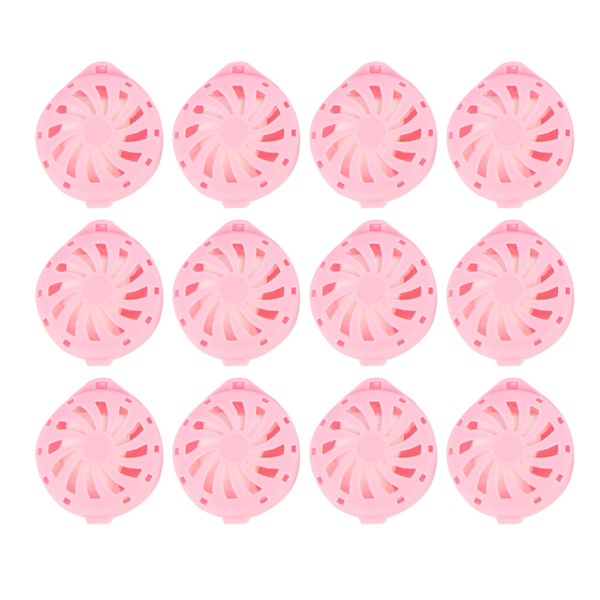 12 stk vifteformede kleskamferballer Duftende insektmiddel Motkuler Rosa