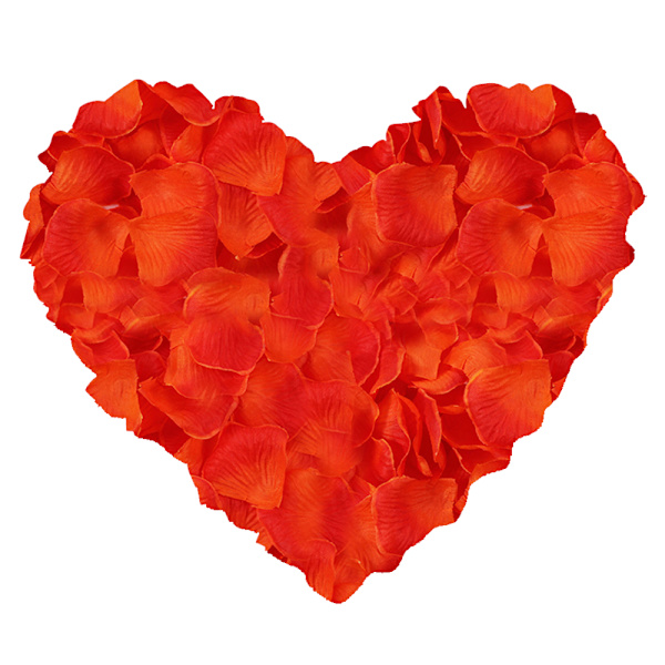 12 påsar konstgjorda rosenblad, non-woven blomblad för