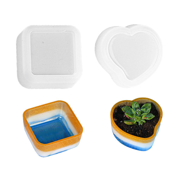 DIY-hartsform för växter, DIY-blomkruksformar, planteringskruksform,
